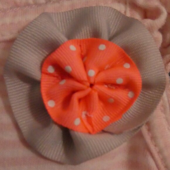 CARTER'S | 6 months | Pink Ruffle Baby Dress with Floral Applique - Picture 6 of 15